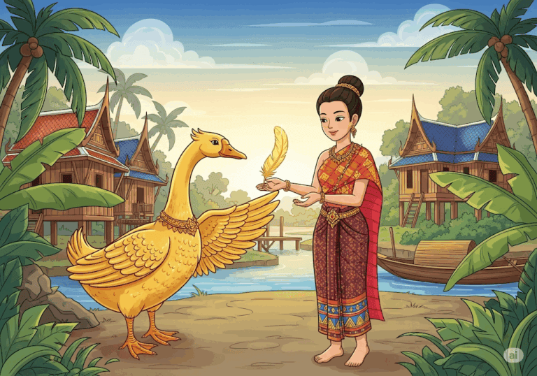 นิทานชาดก เรื่อง สุวรรณหังสชาดก (ห่านทองคำ) พร้อมข้อคิดสอนใจ