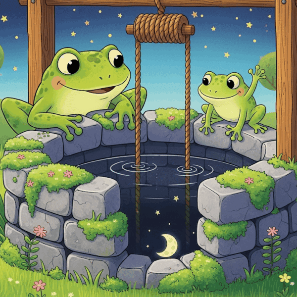 นิทานอีสป เรื่อง กบสองตัวกับบ่อน้ำ พร้อมข้อคิดสอนใจ