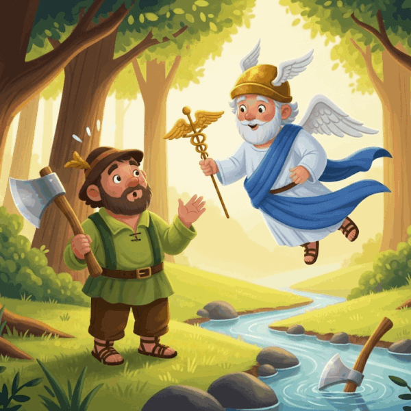 นิทานอีสป เรื่อง คนตัดไม้กับปรอท พร้อมข้อคิดสอนใจ