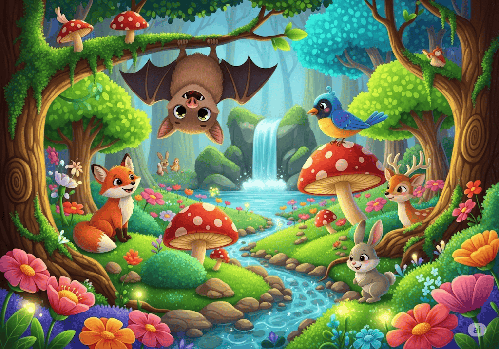 นิทานอีสป เรื่อง ค้างคาว, นก และสัตว์ป่า พร้อมข้อคิดสอนใจ