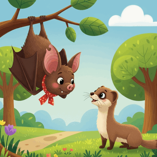 นิทานอีสป เรื่อง ค้างคาวกับตัววีเซิล พร้อมข้อคิดสอนใจ