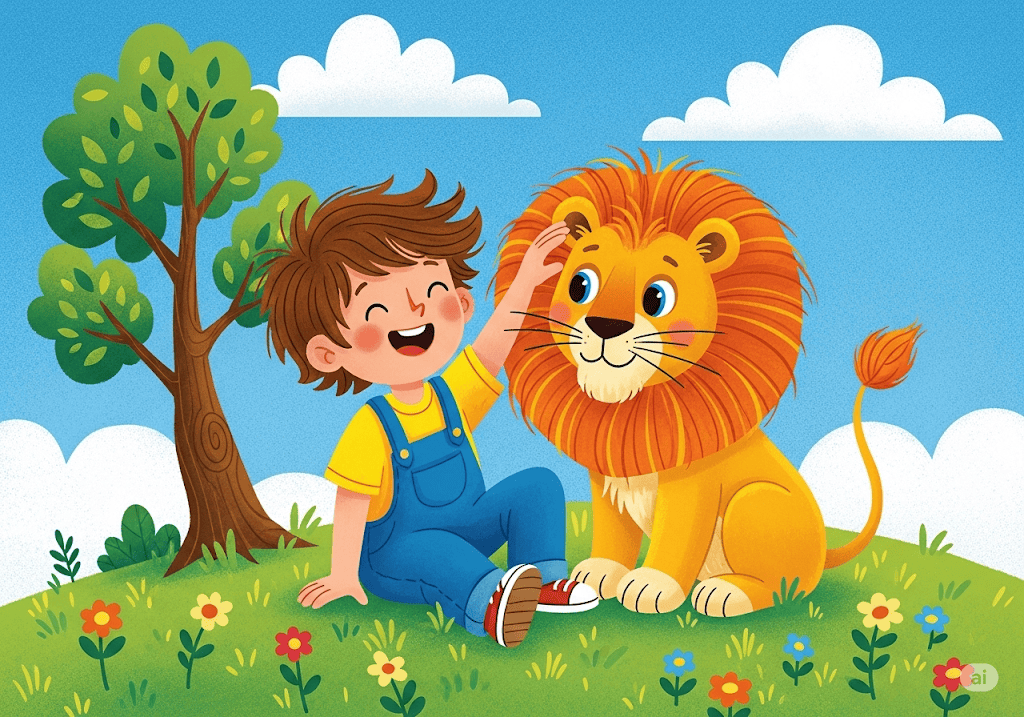 นิทานอีสป เรื่อง ชายหนุ่มกับสิงโต พร้อมข้อคิดสอนใจ