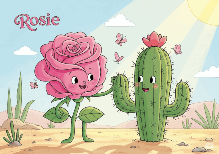 นิทานก่อนนอน เรื่อง ดอกกุหลาบโรซี่กับกระบองเพชร พร้อมคติสอนใจ