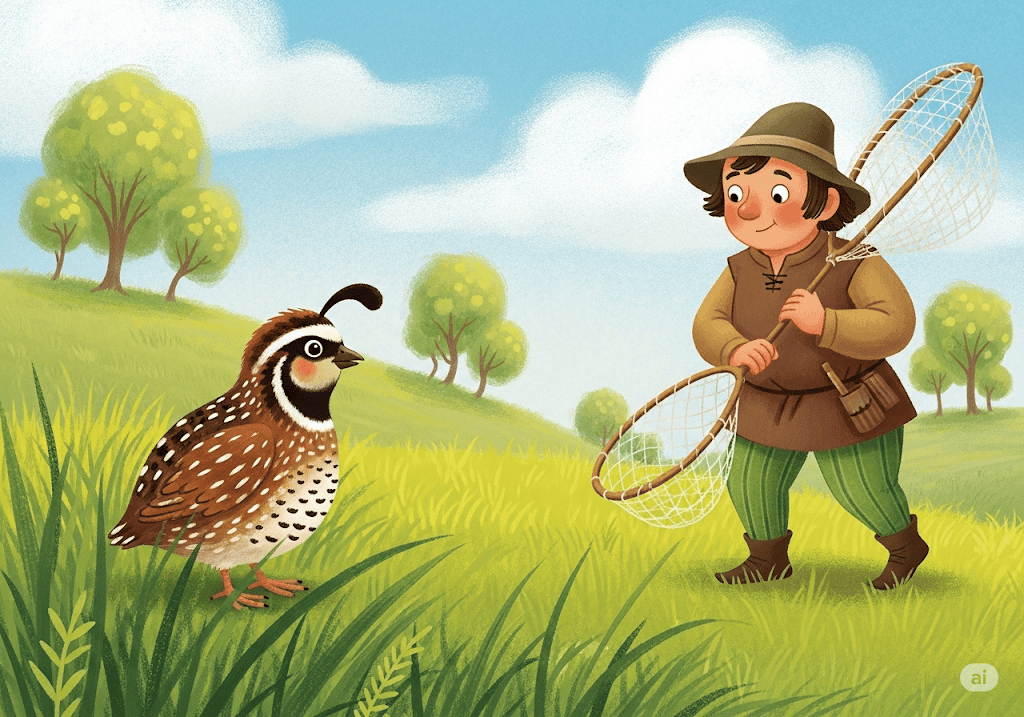 นิทานอีสป เรื่อง นกกระทากับคนจับนก พร้อมข้อคิดสอนใจ