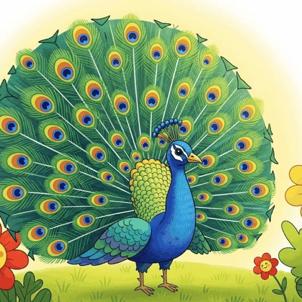 นิทานอีสป เรื่อง นกยูงรำแพน พร้อมข้อคิดสอนใจ