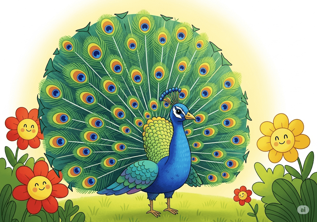 นิทานอีสป เรื่อง นกยูงรำแพน พร้อมข้อคิดสอนใจ