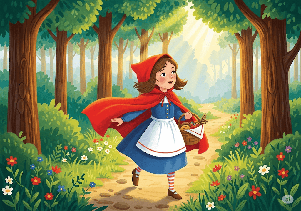 นิทานภาษาอังกฤษ เรื่อง หนูน้อยหมวกแดง (Little Red Riding Hood)