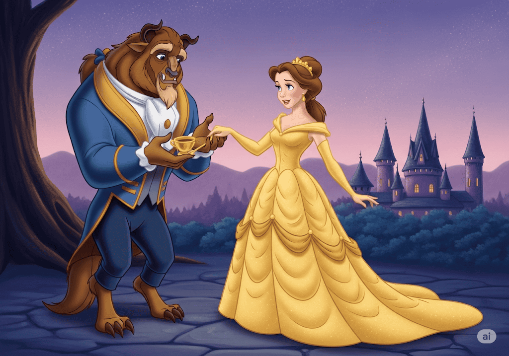 นิทานภาษาอังกฤษ เรื่อง โฉมงามกับเจ้าชายอสูร (Beauty and the Beast)