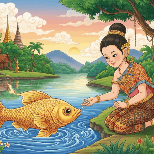 นิทานพื้นบ้าน เรื่อง ปลาบู่ทอง พร้อมข้อคิดสอนใจ