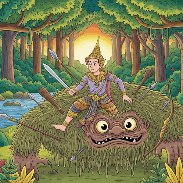 นิทานชาดก เรื่อง ปัญจาวุธชาดก (กุมารผู้มีอาวุธ 5 อย่าง) พร้อมข้อคิดสอนใจ