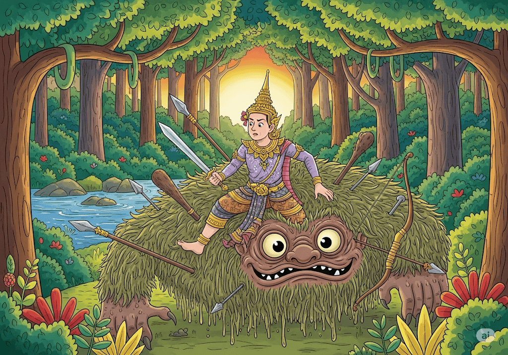 นิทานชาดก เรื่อง ปัญจาวุธชาดก (กุมารผู้มีอาวุธ 5 อย่าง) พร้อมข้อคิดสอนใจ