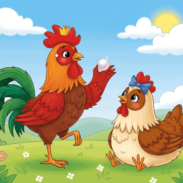 นิทานอีสป เรื่อง พ่อไก่ แม่ไก่กับไข่มุก พร้อมข้อคิดสอนใจ