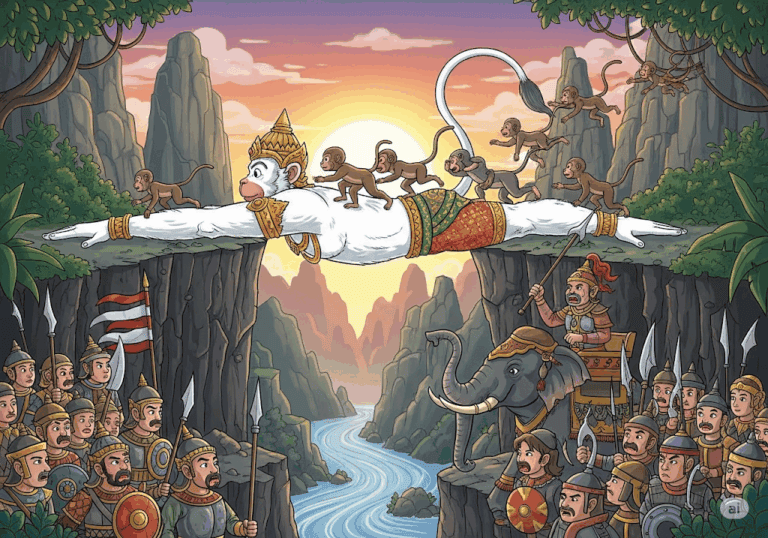 นิทานชาดก เรื่อง มหากปิชาดก (พญาวานรผู้เสียสละ) พร้อมข้อคิดสอนใจ