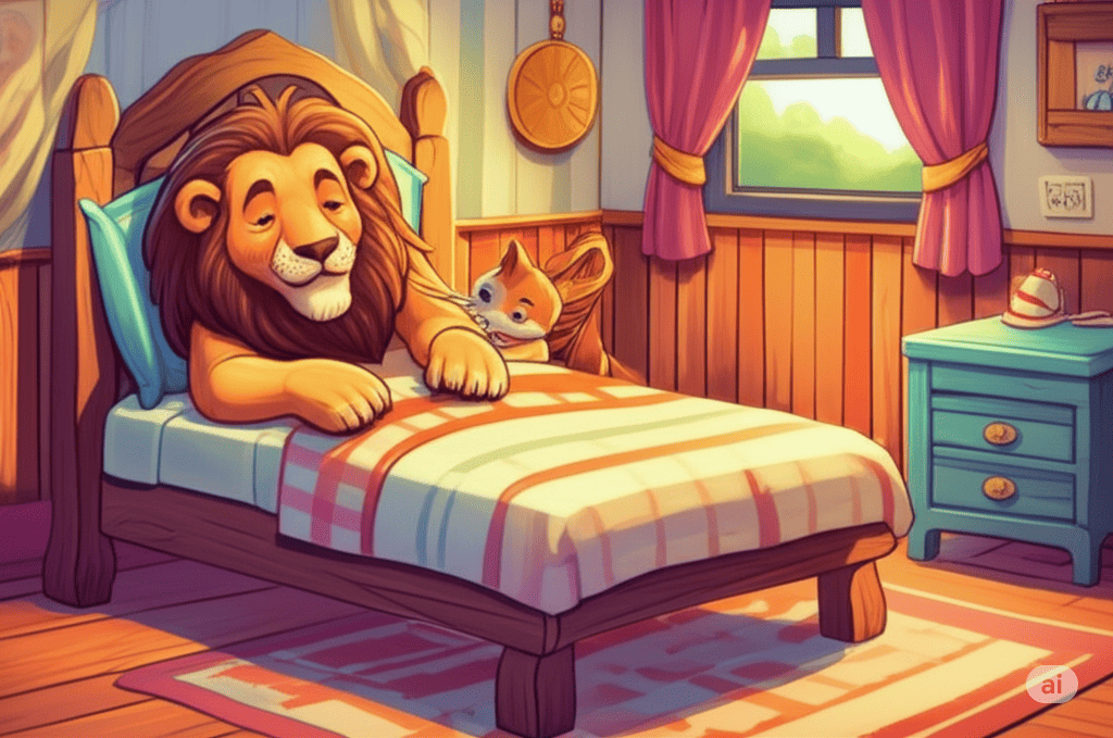 นิทานอีสป เรื่อง ราชสีห์ป่วยกับสุนัขจิ้งจอก พร้อมข้อคิดสอนใจ