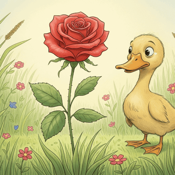 นิทานก่อนนอน เรื่อง ลูกเป็ดขี้เหร่กับดอกกุหลาบผู้หยิ่งยโส พร้อมคติสอนใจ