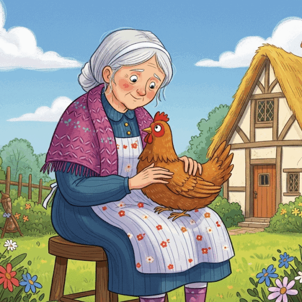 นิทานอีสป เรื่อง หญิงม่ายกับแม่ไก่