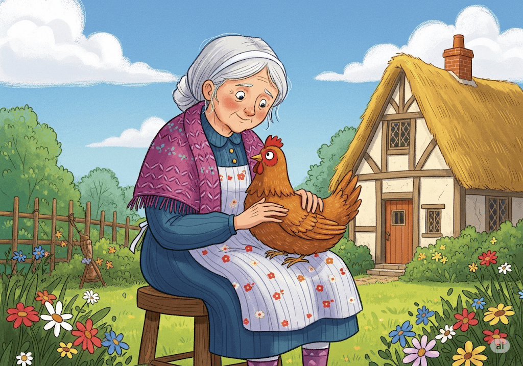 นิทานอีสป เรื่อง หญิงม่ายกับแม่ไก่