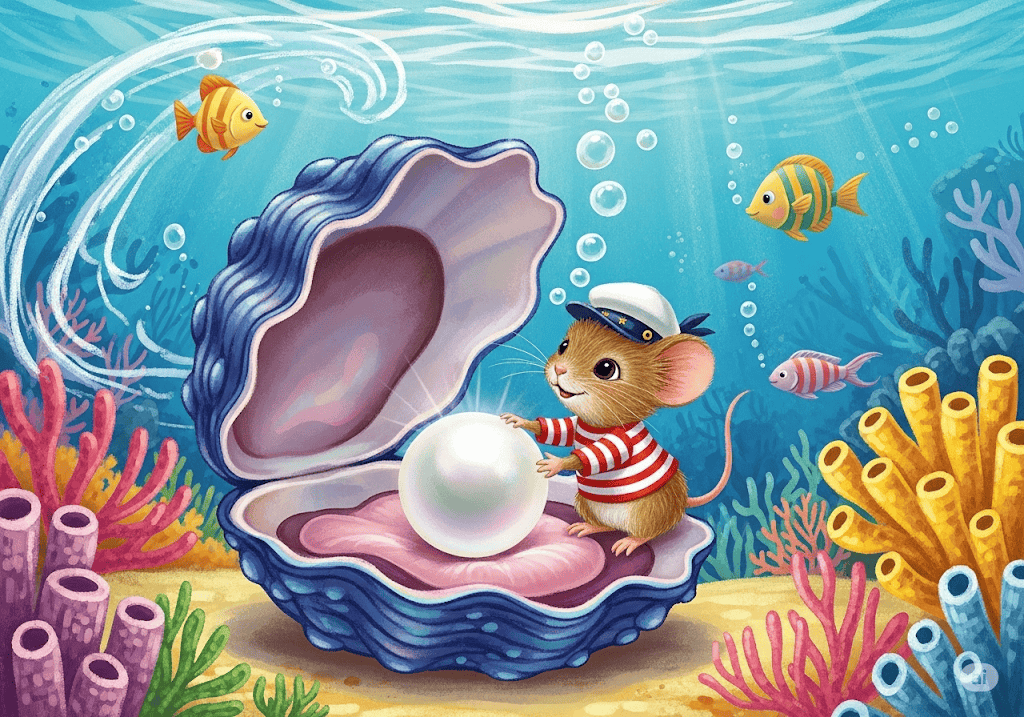 นิทานอีสป เรื่อง หนูกับหอยมุก พร้อมข้อคิดสอนใจ