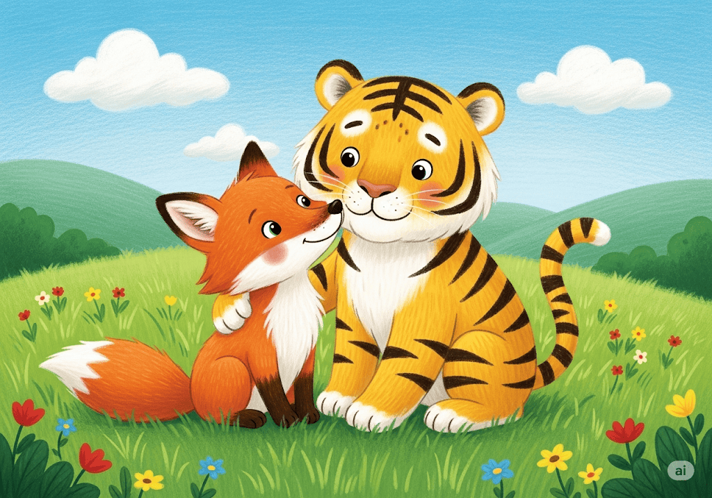 นิทานอีสป เรื่อง หมาจิ้งจอกกับเสือ พร้อมข้อคิดสอนใจ