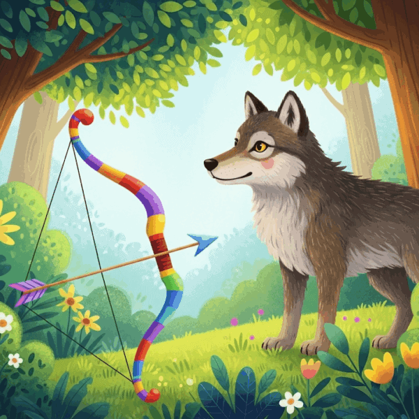 นิทานอีสป เรื่อง หมาป่ากับคันธนู พร้อมข้อคิดสอนใจ