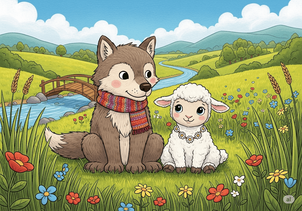 นิทานอีสป เรื่อง หมาป่ากับลูกแกะ พร้อมข้อคิดสอนใจ