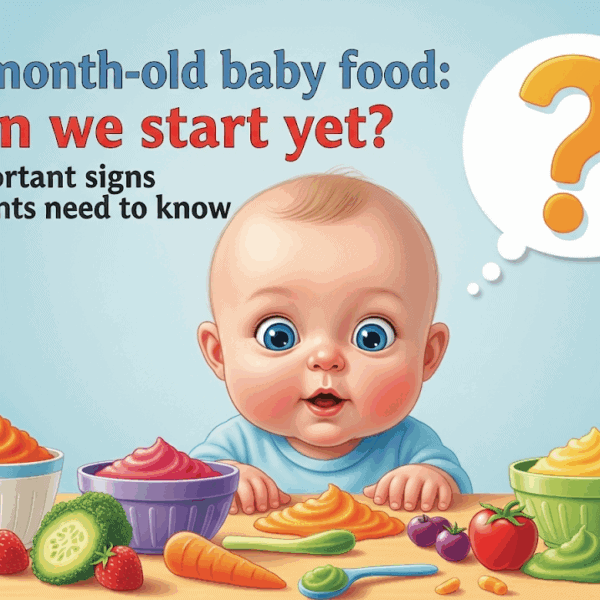 อาหารเด็ก 4 เดือน “เริ่มได้หรือยัง?” สัญญาณสำคัญที่พ่อแม่ต้องรู้