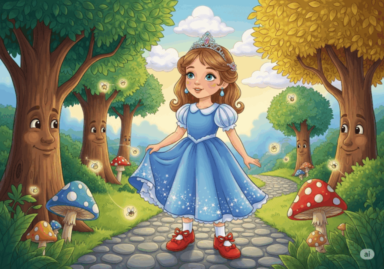 นิทานก่อนนอน เรื่อง เจ้าหญิงน้อยกับรองเท้าสีแดง พร้อมข้อคิดสอนใจ