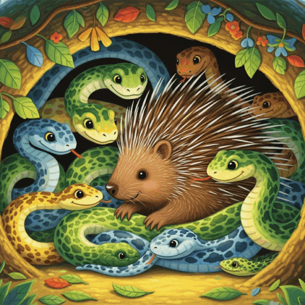 นิทานอีสป เรื่อง เม่นกับงู พร้อมข้อคิดสอนใจ