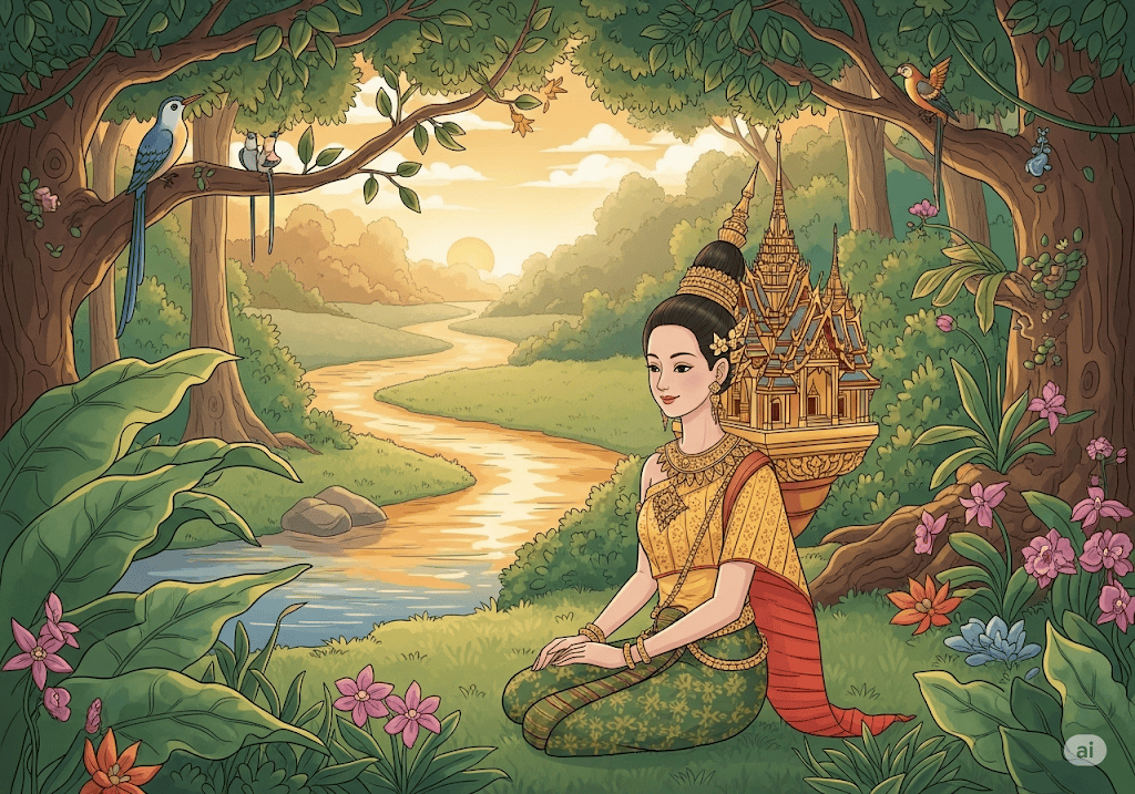 นิทานพื้นบ้าน เรื่อง โสนน้อยเรือนงาม พร้อมข้อคิดสอนใจ