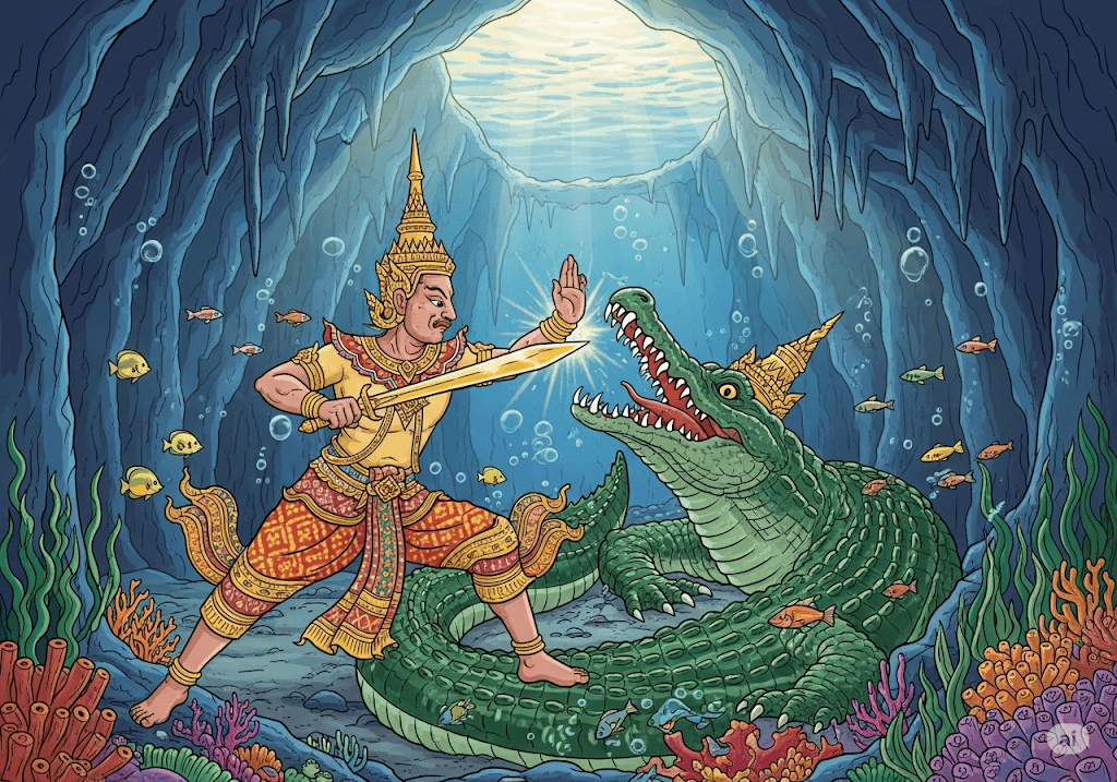 นิทานพื้นบ้าน เรื่อง ไกรทอง พร้อมข้อคิดสอนใจ