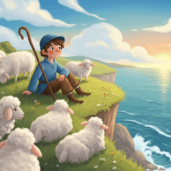 นิทานอีสป เรื่อง คนเลี้ยงแกะกับทะเล พร้อมข้อคิดสอนใจ