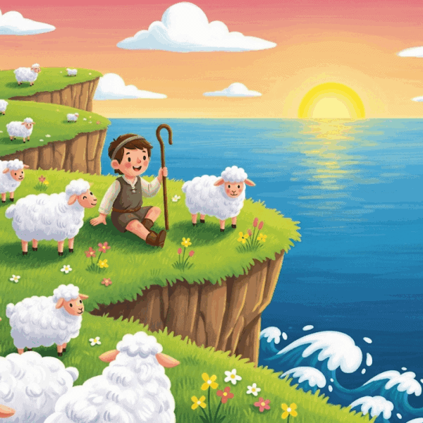 นิทานอีสป เรื่อง คนเลี้ยงแกะกับท้องทะเล พร้อมข้อคิดสอนใจ