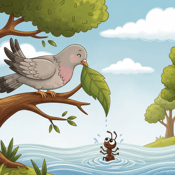 นกเขากับมด