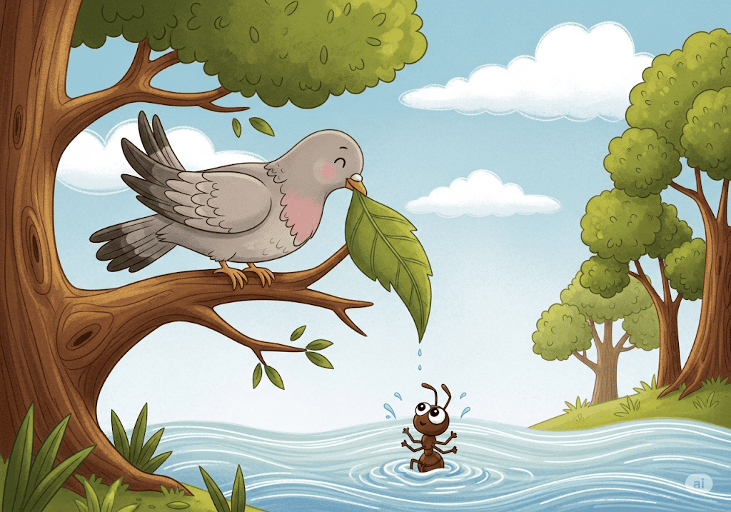 นกเขากับมด