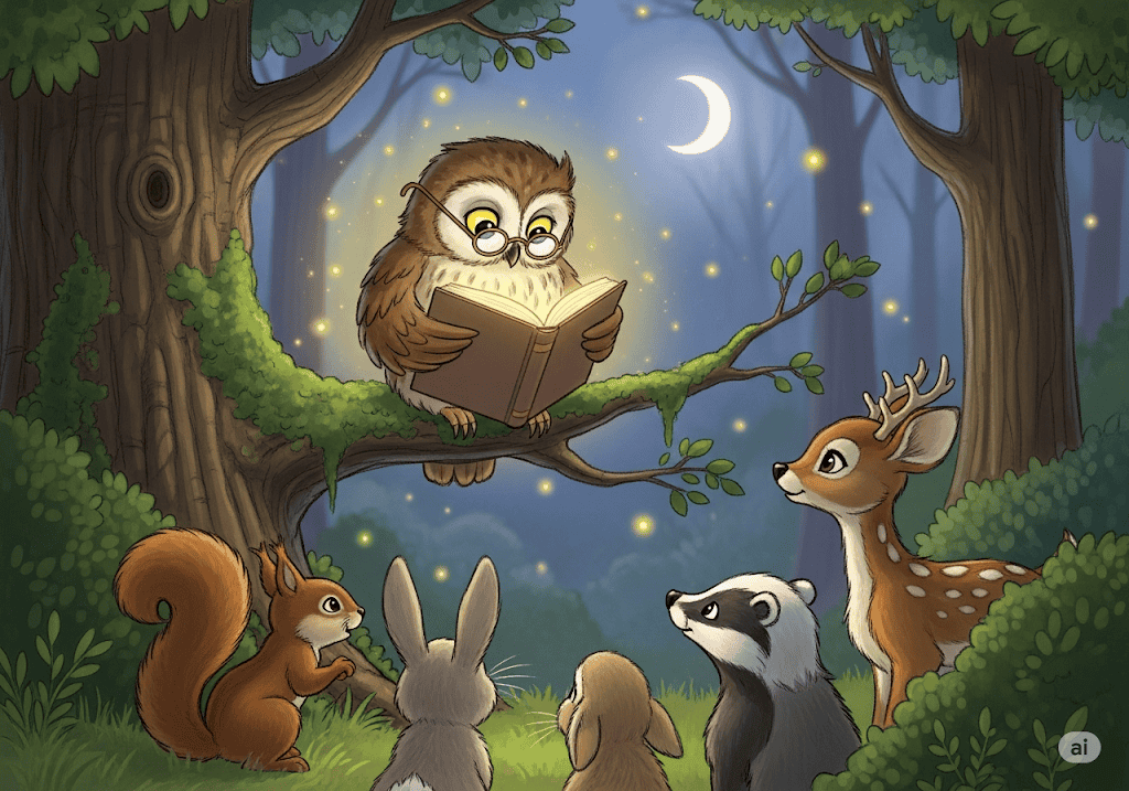 นิทานอีสป เรื่อง นกเค้าแมวผู้รอบรู้ พร้อมข้อคิดสอนใจ