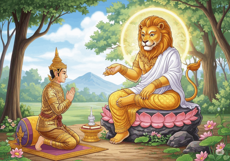 นิทานชาดก เรื่อง ราโชวาทชาดก (คุณธรรมของผู้นำ) พร้อมข้อคิดสอนใจ