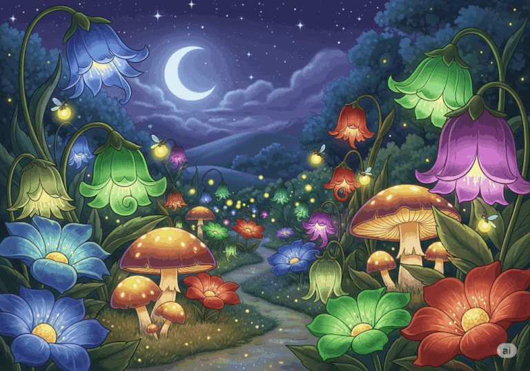 นิทานก่อนนอน เรื่อง สวนดอกไม้เรืองแสงในความฝัน พร้อมข้อคิดสอนใจ