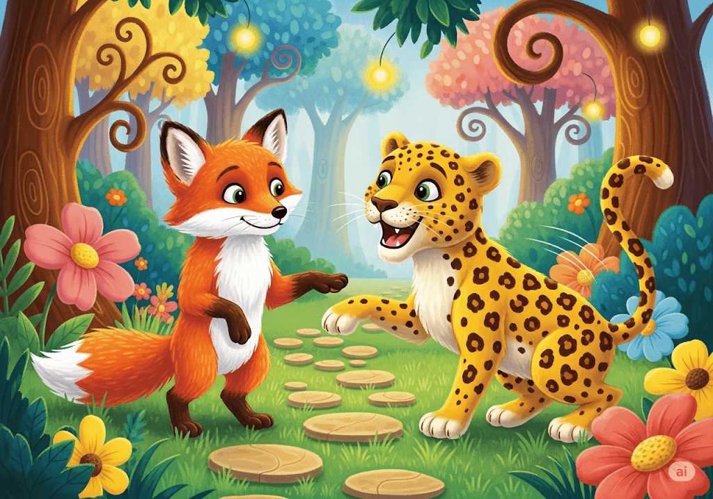 นิทานอีสป เรื่อง สุนัขจิ้งจอกกับเสือดาว พร้อมข้อคิดสอนใจ