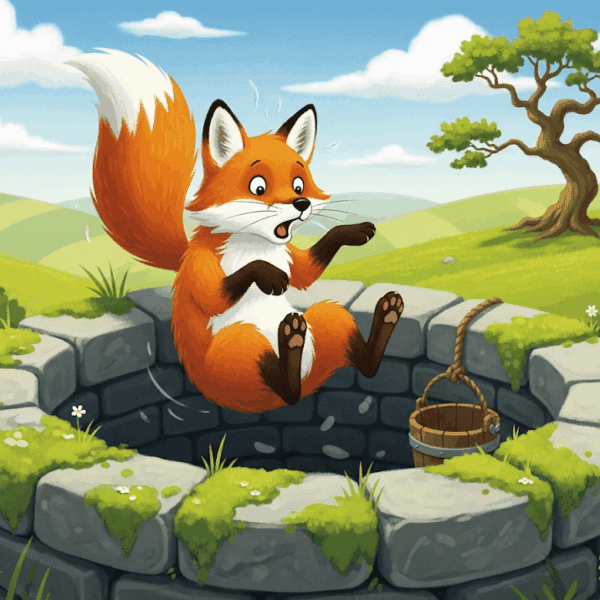 นิทานอีสป เรื่อง หมาจิ้งจอกตกบ่อ พร้อมข้อคิดสอนใจ