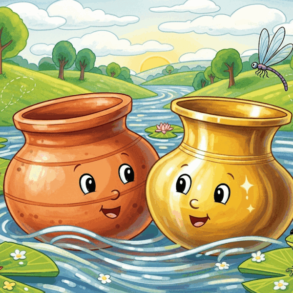 นิทานอีสป เรื่อง หม้อสองใบ พร้อมข้อคิดสอนใจ