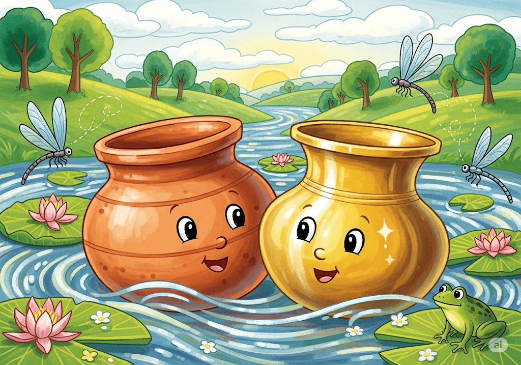 นิทานอีสป เรื่อง หม้อสองใบ พร้อมข้อคิดสอนใจ