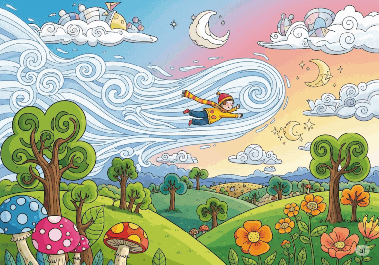 นิทานก่อนนอน เรื่อง เด็กน้อยผู้เดินทางไปกับสายลม พร้อมข้อคิดสอนใจ